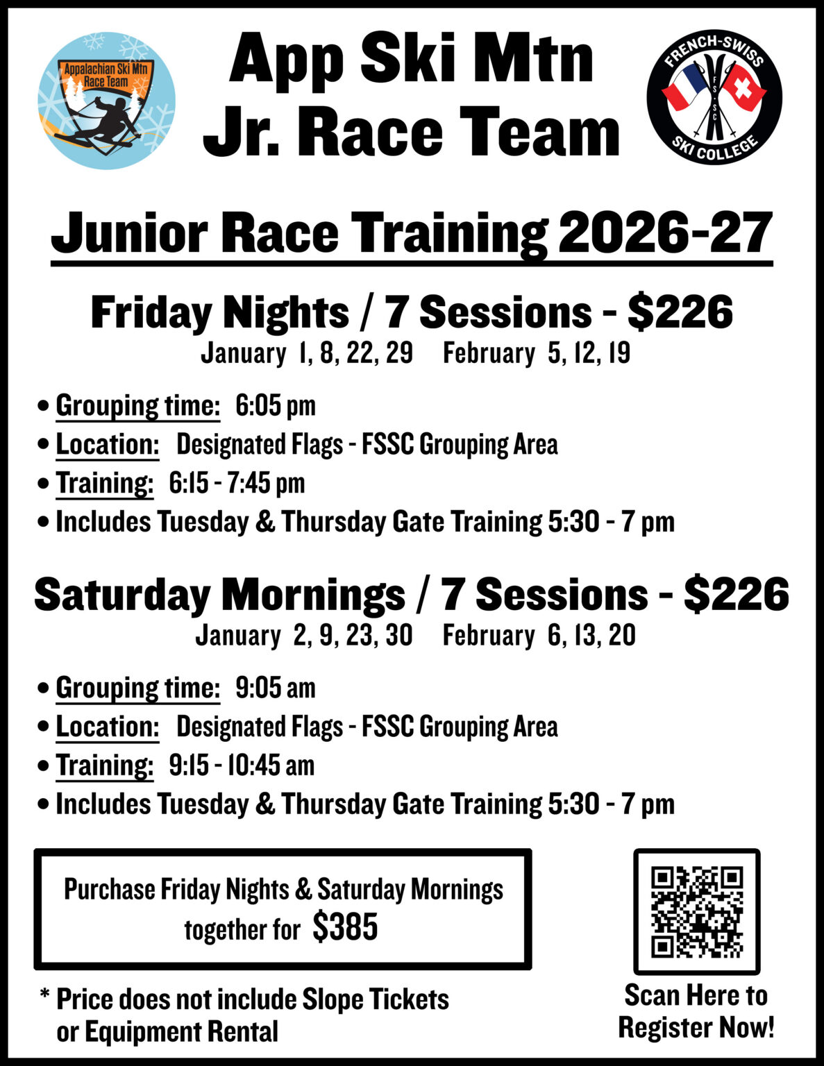 Appalachian Ski Mountain Junior Race Training: Friday Nights 2027 poster or cover